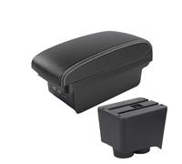 MAMXVKVZEU Per VW Per Polo 2002 2003 2004 2005 2006 2007 2008 2009 Accessori Scatola Di Immagazzinaggio Bracciolo Auto Bracciolo per auto(B3 Nero bianco 3 USB)