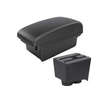 MAMXVKVZEU Per VW Per Polo 2002 2003 2004 2005 2006 2007 2008 2009 Accessori Scatola Di Immagazzinaggio Bracciolo Auto Bracciolo per auto(A3 Nero bianco NOUSB)