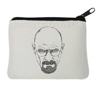 Man Angry - Portamonete in neoprene, 10 x 11 cm, colore: Bianco