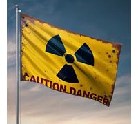 Man, barra con scritta in lingua inglese "Caution Danger" (lingua italiana non garantita), decorazione per camera da letto dei ragazzi (120 x 180 cm)