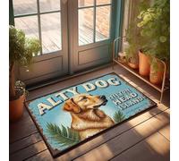 Man Cabe Decor Alty Dog: A Guide To Hilton Head Island'S Best Companions Zerbino con testo divertente zerbino decorazione portico anteriore esterno (65 x 90 cm)