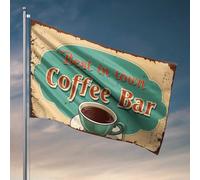 Man Cabe Decor Best In Town Coffee Bar: Assapora le migliori birre Bandiera Decorazione esterna Decorazione per la cameretta dei bambini (120 x 180 cm)