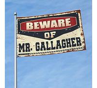 Man Cabe Decor Beware Of Mr. Gallagher Bandiera Uomini Stuff Strane Bandiere (152 x 244 cm)