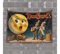 Man Cabe Decor Rikard Brand'S Musical Dog Show. Arazzo decorazione per porta della stanza (75 x 100 cm)