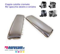 MAN Calotte Coperture Specchio Coppia Cromate per TGS TGX Euro 5 6 DX+SX Kit