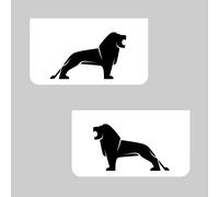 Man Camion Hgv Parafanghi 36 x 64cm Bianco PVC con Nero Big Logo