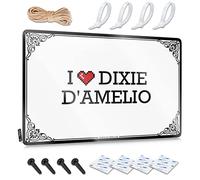 Man Cave Accessories And Decor I Love Dixie D'Amelio Targa in latta per esterni Targa in latta per bar di casa (colore: colore, dimensioni: 20 x 30 cm)