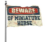 Man Cave Bar Beware Of Miniature Horse Flag Country Decor Fall Signs For Front Portico (30 x 45 cm)