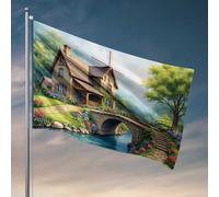 Man Cave Bar Cozy Cottage By The River Flag Boys Bedroom Decor Things for Boys Room Room (120 x 180 cm)