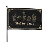 Man Cave Bar What Up Bandiera Succa Bandiere per camera Ragazze Cool Stuff per ragazzi (60 x 90 cm)