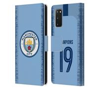 MAN CITY FC 2019 CHAMPIONS CUSTODIA COVER A PORTAFOGLIO PER SAMSUNG TELEFONI 1