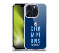 MAN CITY FC 2019 CHAMPIONS CUSTODIA COVER MORBIDA IN GEL PER APPLE iPHONE PHONES