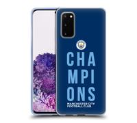 MAN CITY FC 2019 CHAMPIONS CUSTODIA COVER MORBIDA IN GEL PER SAMSUNG TELEFONI 1
