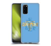 MAN CITY FC 2021 LEAGUE CHAMPIONS CUSTODIA COVER MORBIDA IN GEL PER SAMSUNG 1