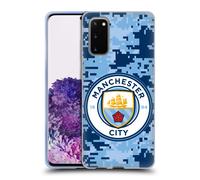 MAN CITY FC DIGITAL CAMOUFLAGE CUSTODIA COVER MORBIDA IN GEL PER SAMSUNG PHONE 1
