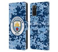 MAN CITY FC DIGITAL CAMOUFLAGE CUSTODIA COVER PORTAFOGLIO IN PELLE PER SAMSUNG 1
