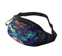 Man Dog Galaxy Space Scenic borsello da cintura Sport borsello da cintura casual per donna Uomo alla moda