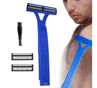 Man Groomer Back Shaver, Waterproof Personal Grooming Clipper, Sensitive Skin Safe, Coarse Hair Trimming, Ergonomic Handle Design, for Men's Backs Hair Removal and Groomings
