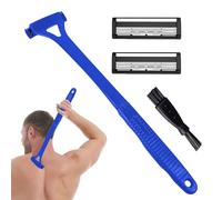Man Groomer - Rasoio per la schiena da uomo, manico lungo, impermeabile, elettrico, con manico lungo, 4,6 cm ultra largo, impostazioni a 3 velocità, ideale per pelli sensibili, capelli grossolani