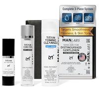 Man Labs Titan Men - Set per la cura della pelle da uomo, con siero viso e crema viso per uomini, con niacinamide peptide
