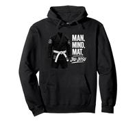Man Mind Mat Jiu-Jitsu Filosofia Felpa con Cappuccio