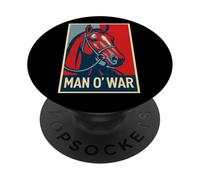 Man O' War Horse, Corsa di cavalli, Del Mar, Santa Anita, Cavalli PopSockets PopGrip Adesivo