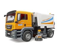 bruder 03780 - Autocarro MAN TGS pulizia strade, spazzatrice, raccolta rifiuti, veicolo
