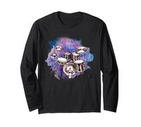 Man Tshirts La batteria distrugge il silenzio I batteristi Maglia a Manica