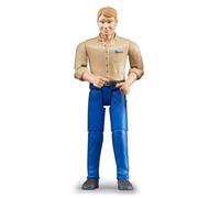 Bruder BRD60006 B World - Operaio con Camicia e Jeans