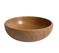MANAFEEL Piatto da Portata di Frutta Piatto da frutta grande in legno giapponese Ciotola for frutta in legno massello Piatto rotondo in legno intero Piatto da frutta grande Piatti di Frutta