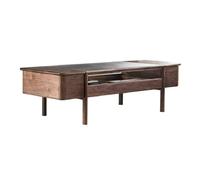 MANAFEEL Tavolino da tè Nordic for Petit Appartamento, Tavolo da tè in legno, Tavolo da tè da salotto moderno, Tavolino semplice in vetro di lusso leggero tavolini per il soggiorno(140 cm)