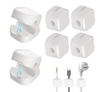 Management Cavo Scrivania 6 Pezzi - Supporto Magnetico Cavo 8 Mm | Clip Organizzatore Filo Per Cavi Telefono USB Power | Supporto Per Cavi Magnetico Senza Urti