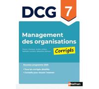 Management DCG 7: Corrigés des applications
