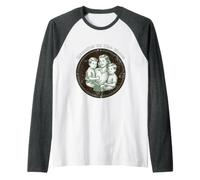 Manager del Caos Mamma di Due Ragazzi Genitori Umoristici Maglia con Maniche Raglan