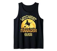 Manager Divertente Strega Halloween Umorismo Canotta