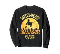 Manager Divertente Strega Halloween Umorismo Felpa