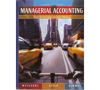 Managerial Accounting. Tools for Business Decision Making. 3rd Edition