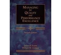 Managing for Quality and Performance Excellence (with CD-ROM) 7th (seventh) edition Text Only
