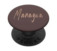 Managua Nicaragua Design elegante vintage PopSockets PopGrip Adesivo