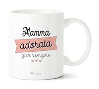 Manahia - Tazza mamma - Mamma adorata per sempre | Scatola regalo in kraft | Regalo per mamma, mug mamma, amore mammina, Festa della Mamma
