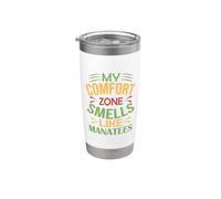 Manatee Funny My Comfort Zone profuma di lamantini Bicchiere termico in acciaio inox doppia parete