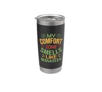 Manatee Funny My Comfort Zone profuma di lamantini Bicchiere termico in acciaio inox doppia parete