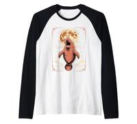 Manatee Howling to The Moon Sea Cow Ocean Parody Maglia con Maniche Raglan