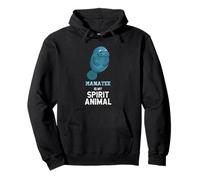 Manatee is My Spirit Animal Graphic Divertente Uomini Donne Bambini Felpa con Cappuccio