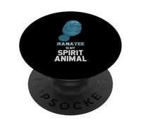 Manatee is my Spirit Animal Graphic Divertente Uomini Donne Bambini PopSockets PopGrip Adesivo