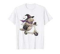 Manatee Scooter Witch Halloween Bambini Uomo Donna Maglietta