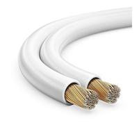 MANAX SC22150 Cavo per altoparlante (doppio filo) 2x1,50mm² (cavo per altoparlante / cavo audio), 10,0m, bianco