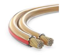 MANAX SC22150 Cavo per altoparlante (doppio filo) 2x1,50mm² (cavo per altoparlante / cavo audio), 10,0m, trasparente