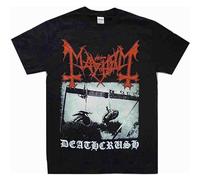 MANBAO Mayhem Deathcrush Men T-Shirt Metal Band Tee Size L