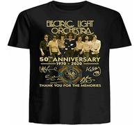 MANBAO Mpoei Electric Light Orchestra ELO 50th Anniversary 1970 2020- Thanks You Mens T-Shirt Size M